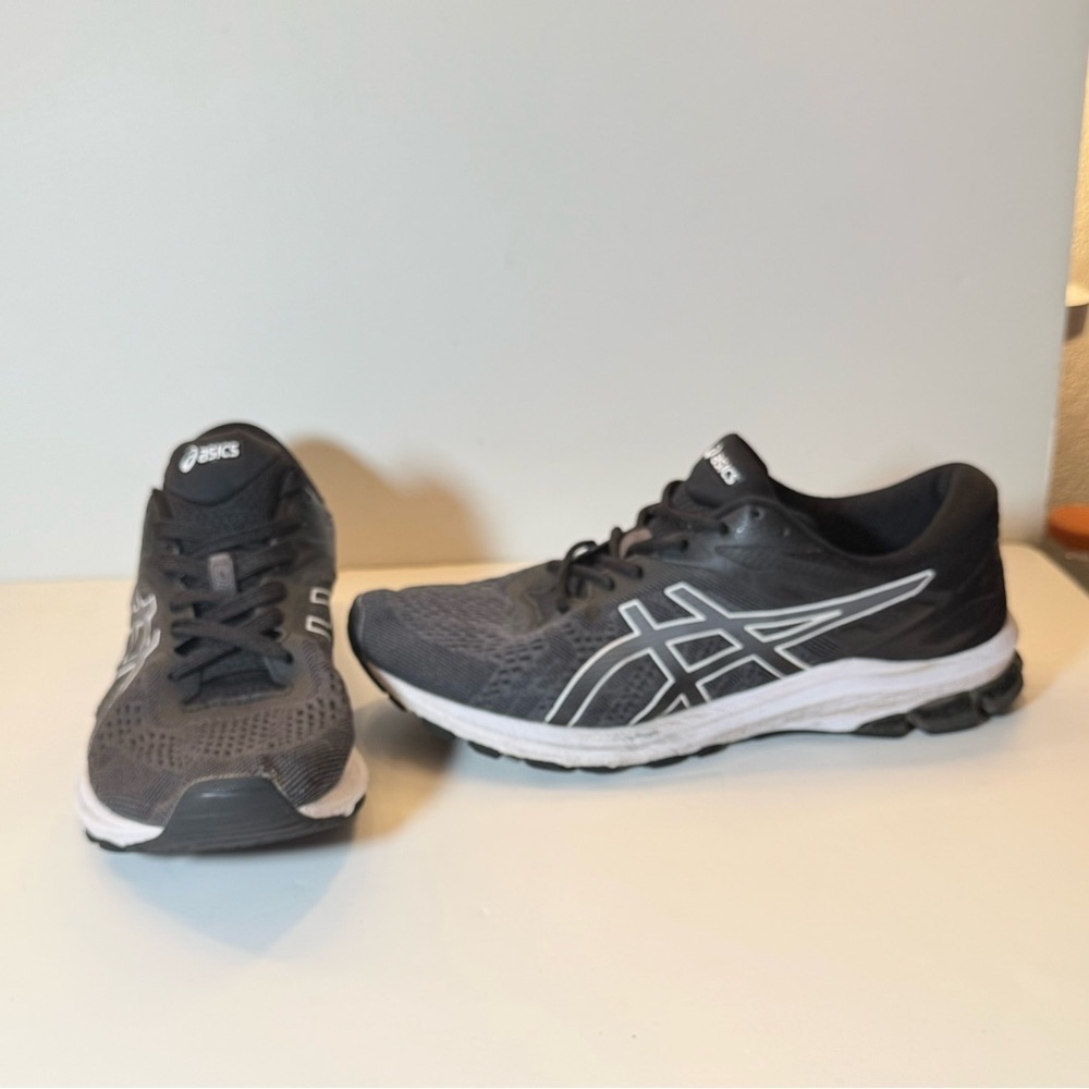 ASICS Men's GT-1000 10 Running Shoes Black/White Size 12 US